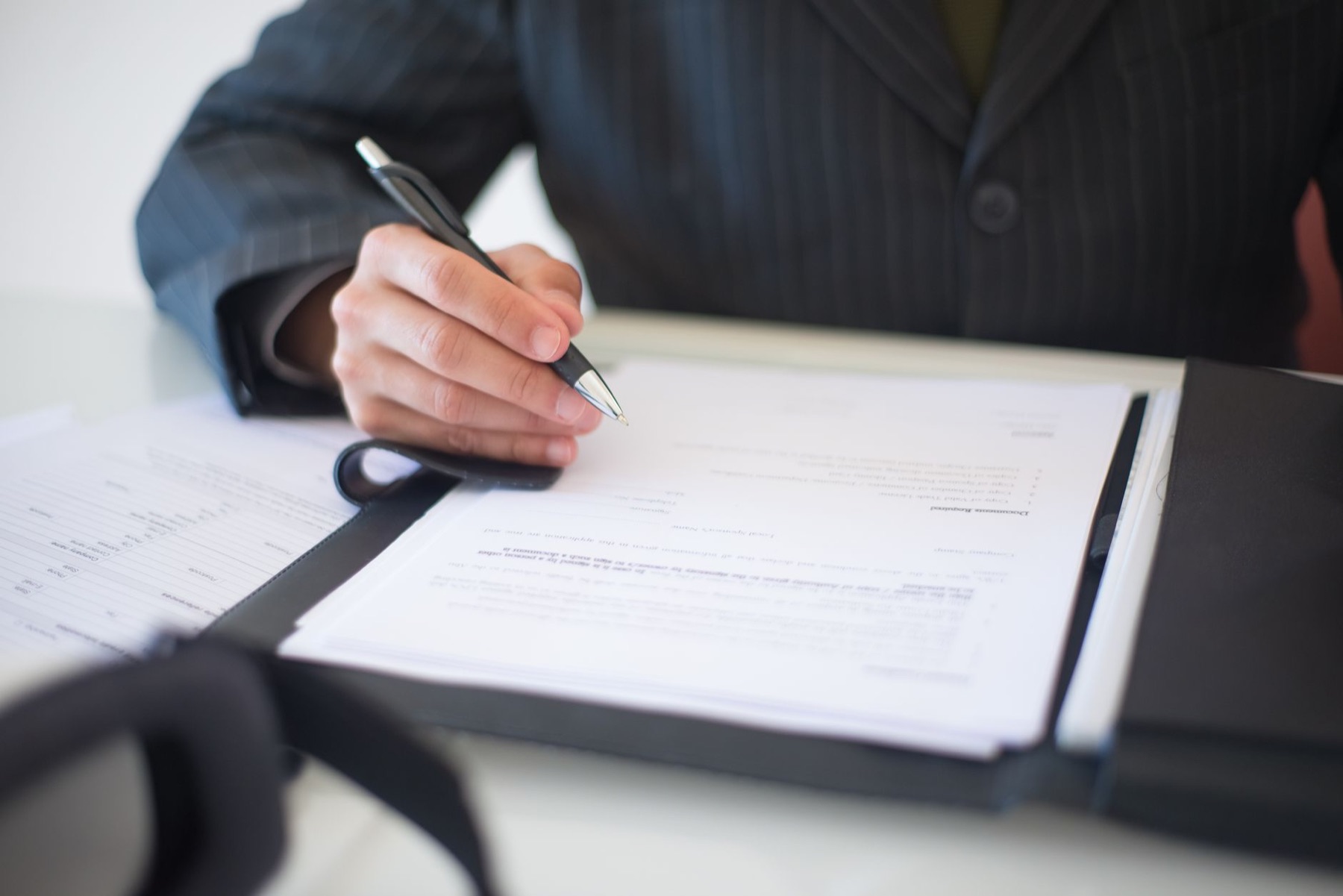 Signing business incorporation documents