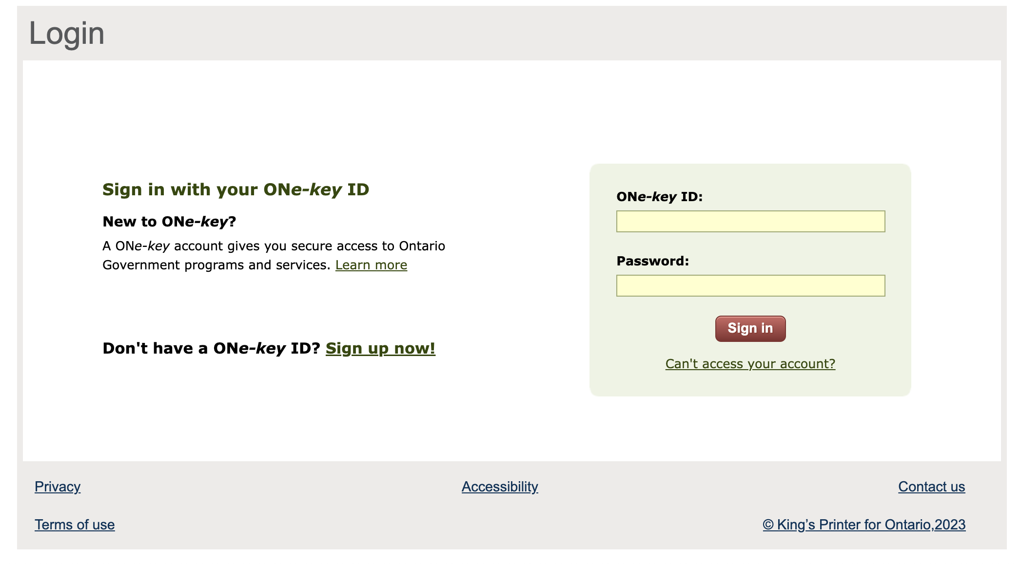ONe-key registration ONe-key
